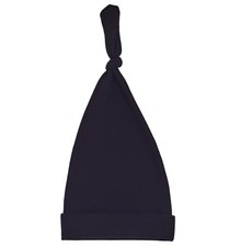 Newborn Hat  6 Months, Soft Cotton Infant Beanie with Knotted 0 0-6 Months Black