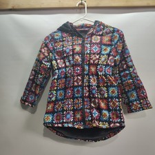 penelope mack Fleece Lined Jacket Floral Sz 7
