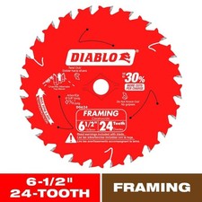 6-1/2in. x 24-Teeth Framing Circular Saw Blade for Wood