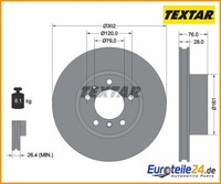2 St. Bremsscheibe Textar 92042400 FüR Bmw 7Er 5Er