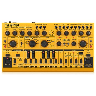 Behringer TD-3-MO Modded Out Analog Bass Line Synthesizer with VCO, VCF and VCA