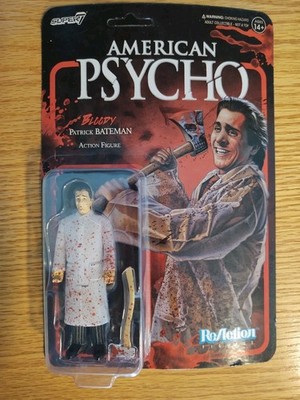 Super7 American Psycho BLOODY PATRICK BATEMAN 3.75'' ReAction Figure - New