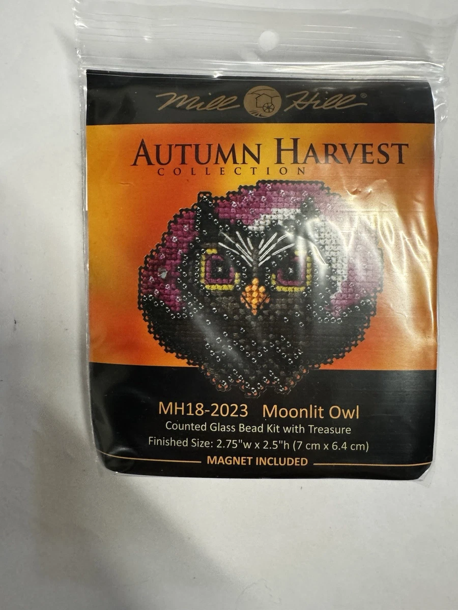 Mill Hill Autumn Harvest 2020- 6 Beaded Cross Stitch Magnets-Halloween/fall