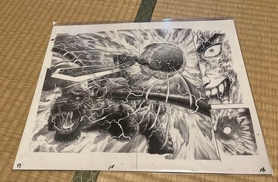 Berserk Chara Fine Board Original Drawing Reproduction