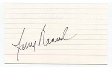 Jerry Manuel Signed 3x5 Index Card Autographed 1997 Florida Marlins
