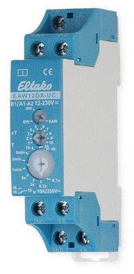 Eltako EAW12DX-UC Analog einstellbares Zeitrelais, potenzialfrei, Einschalt-/Aus