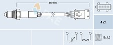 Sonde lambda Peugeot 206
