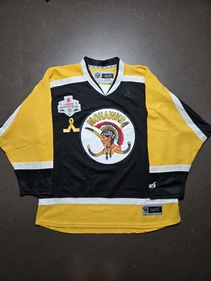 Maillot de hockey vintage Mohawks noir jaune blanc Inara AXL - Photo 1/4