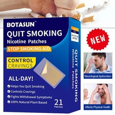 Quit Smoking Nicotine Patches, 21 Patches, Step 1 Stop Smoking Aids Patches US