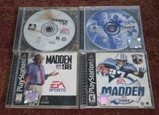 Play Tested - 4 Football Game Lot Madden NFL 97/98/2000/2001 PS1 PlayStation 1 