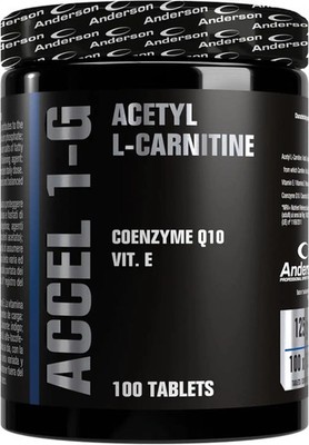 Anderson ACCEL 1-G - Acetyl L-Carnitine Thermogenic Fat Burner, 100 Tablets