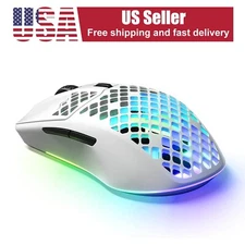 SteelSeries Aerox 3  M-00019 Wireless Optical Gaming Mouse - Snow (2022 Edition)