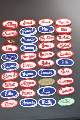 vintage work shirts with name patch