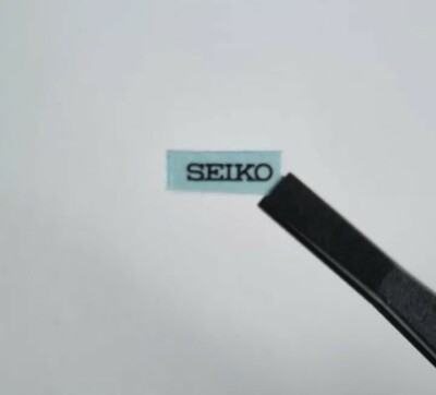 SEIKO 置時計 EMBLEM SEIKO dial logo replacement emblem sticker watch mod MATT BLACK