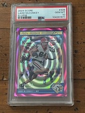 2024 Score Ladd McConkey #328 Chargers Ellipse Rookie Card /299 PSA 10