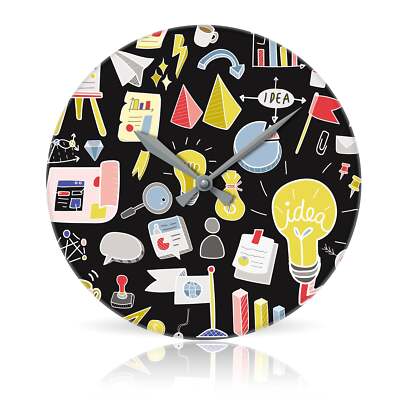 Ideas br Round Acrylic Wall Clock 10.75''
