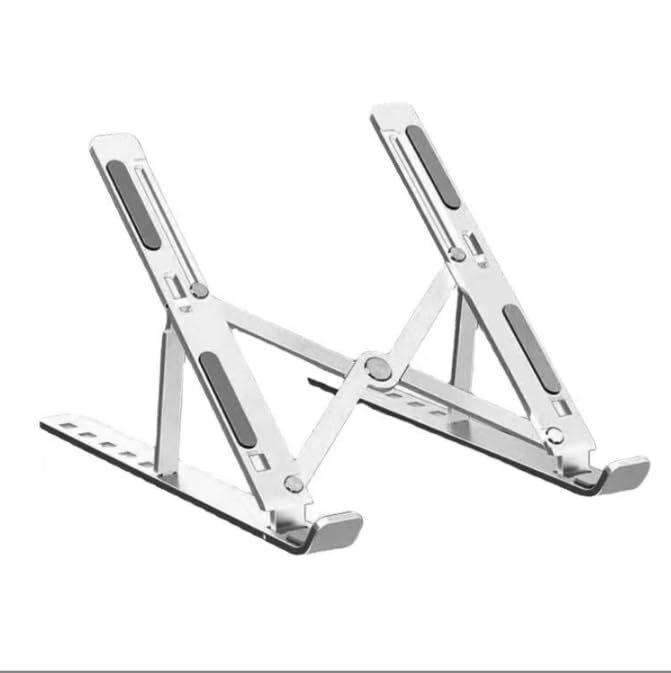 Foldable Aluminum Laptop Cooling Stand Portable Raised Ergonomic Design-image