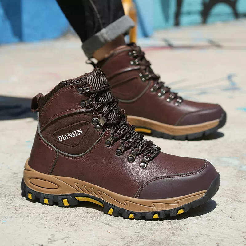 Botas de trabalho, tênis, sapatos com biqueira de aço, calçados de segurança masculinos, calçados de trabalho à prova de furos - Foto 3 de 24