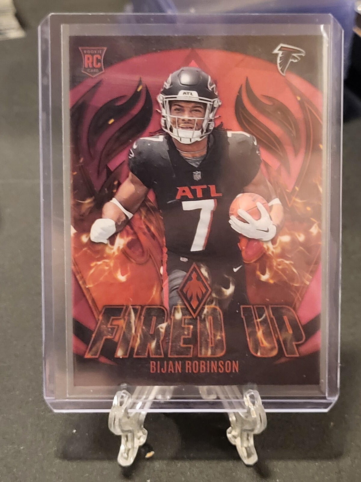 BIJAN ROBINSON ROOKIE CARD 2023 PHOENIX FIRED UP PINK /175 ATLANTA FALCONS
