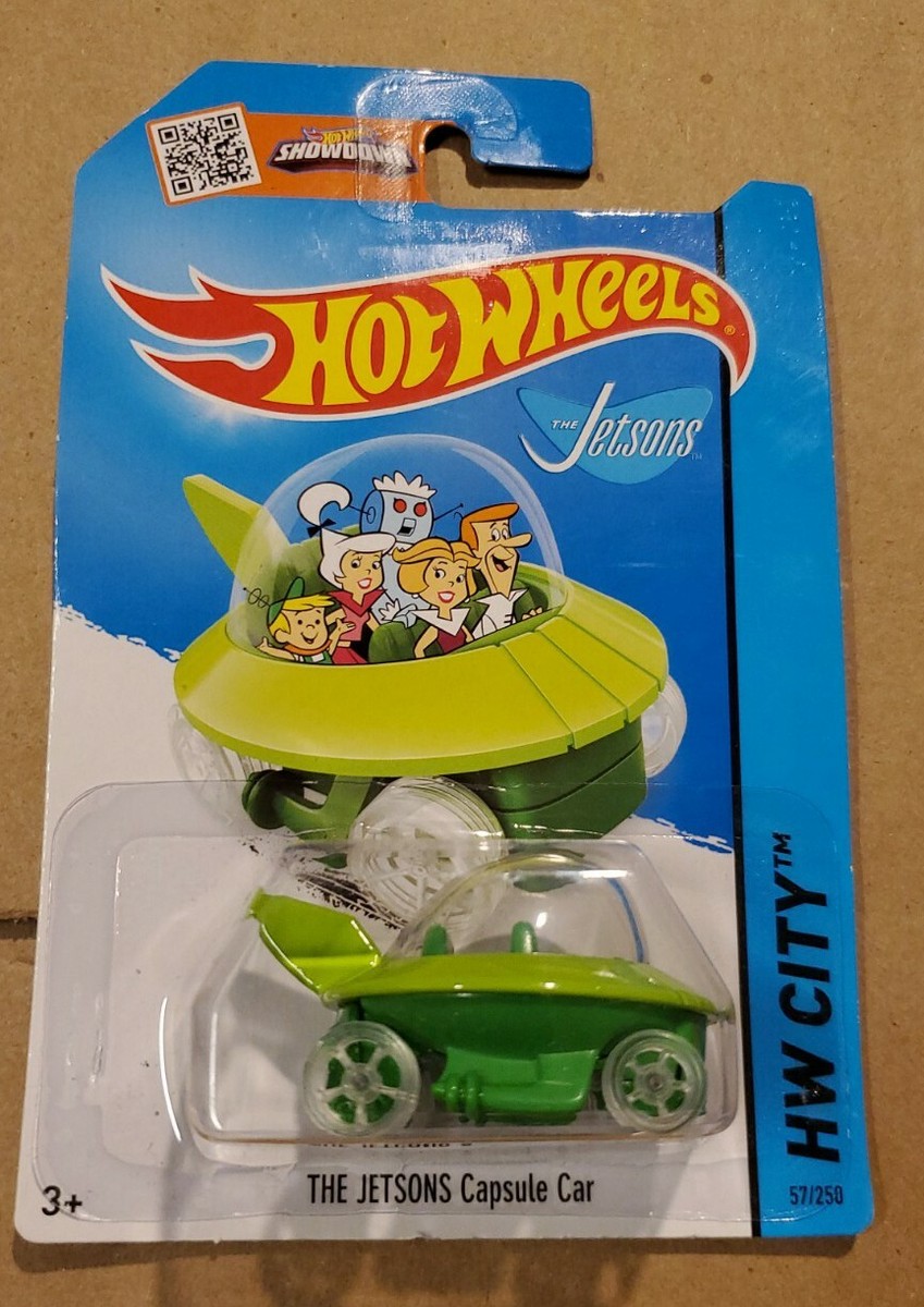 Hot Wheels The Jetsons Capsule Car - Édition 2015, Short Card Européenne - Échelle 1/64 - Neuf, Carte En Bon état
