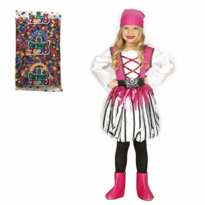 Guirca Costume da Piratessa per Bambina Vestito Pirata Corsara