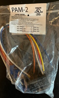 Fire Alarm PAM-2 Multi-Voltage Control Relay New Free Shipping