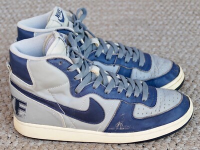 Nike Terminator High Sz 8.5 Georgetown 2003 retro grey navy