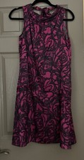 Marc by Marc Jacobs Women's Raspberry Silk Abstract Print Dress M Never Worn