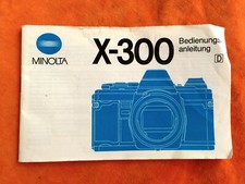 Orig. Minolta X300 Manual - Text.German - Classic Camera Store