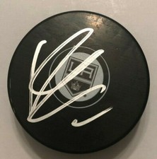 KYLE CLIFFORD SIGNED LOS ANGELES KINGS HOCKEY PUCK W/CASE COA