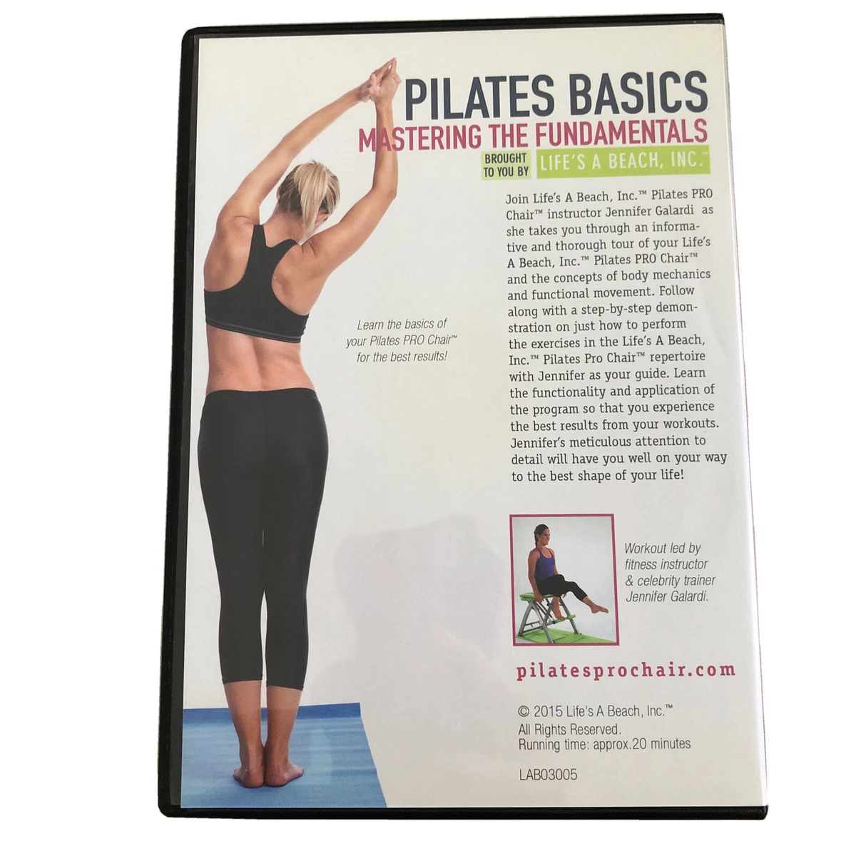 Pilates Pro Chair Pilates Basics Life s A Beach Mastering Fundamentals DVD
