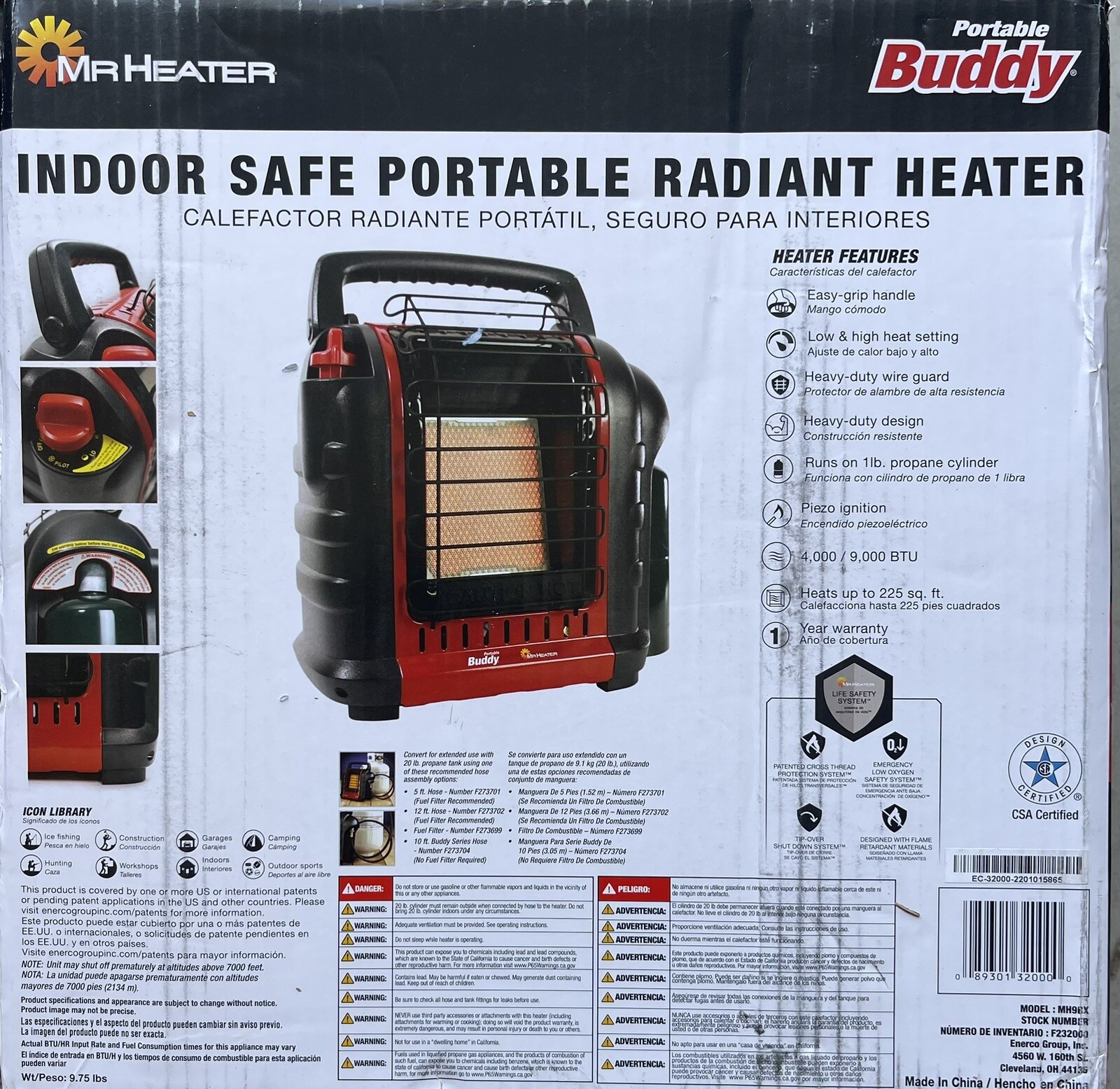 Mr. Heater Portable Buddy 9000 BTU Propane Heater eBay