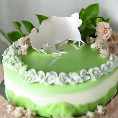 Froschförmige Kuchen & Cupcake Topper, viele Farben/Größen & Gravur