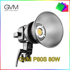 GVM P80S 80W Fresnel Light COB LED Video Light Studio Photography Lighting 5600K