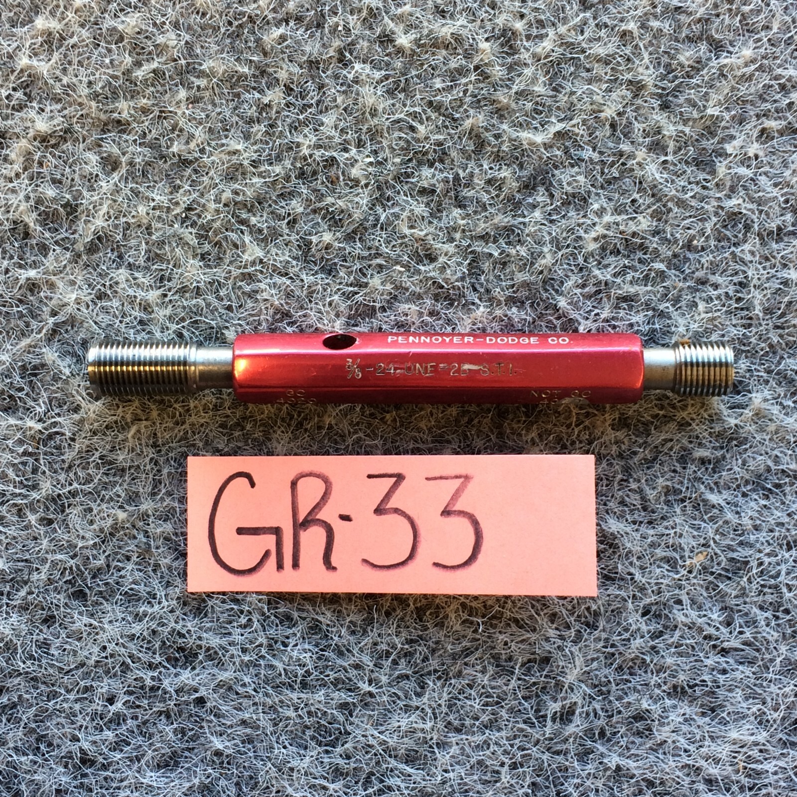 3/824 UNF2B STI SET PIPE Thread PLUG Gage Gauge GoNo/Go .4020