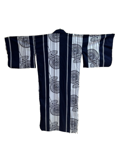 Japanese Tokyo Yukata Kimono Robe Men Cotton 63" Made in Japan Sz 58 NEW 2X