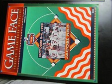 Game Face  1995 Cleveland Indians Jacobs Field Division Series Magazine 2