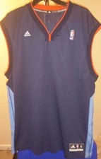 Charlotte Bobcats NBA Adidas Blue Michael Kidd-Gilchrist #14 XL Shooting Jersey