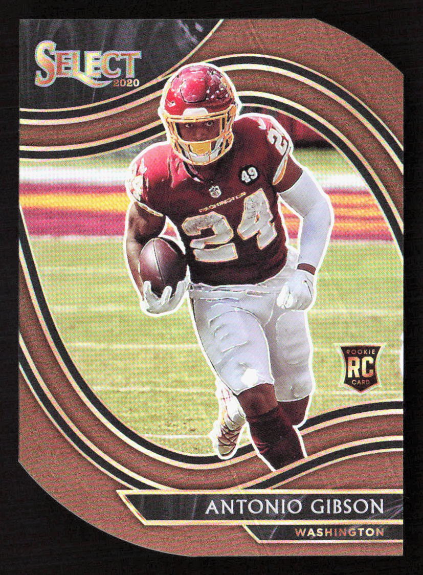 2020 Panini Select Antonio Gibson Copper Die-Cut Field Level Prizm /355 #372