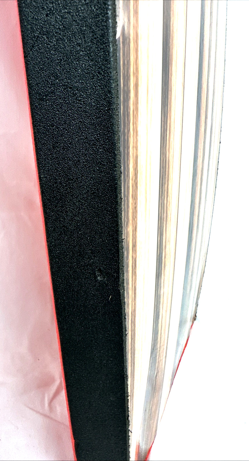 Morey Mach 11Tube Rail Red & Faux Wood Grain Body Boogie Board size 42"× 21"