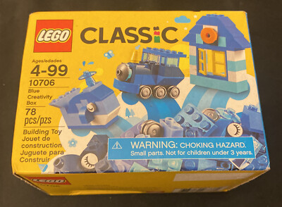 LEGO Classic Blue Creativity 78 pcs Box 10706 Building Toy Kit Ages 4 ...