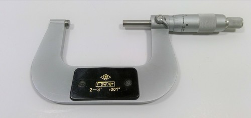 Fowler Swiss Style 2-3" Outside Micrometer 52-254-003 - Picture 2 of 4