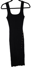 Winsor Dress Ribbed Dress Black Junior/Women Size Large (10)