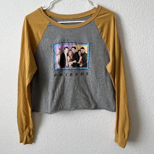 Friends tv show cropped long sleeve t 
