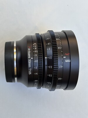 7artisans 50mm T1.05 APS-C Cinema Lens for Canon RF Mount   Open Box