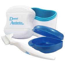 Cleaning Bath, Retainer Case & Brush ~ Dental Appliance Box Storage Case Soaking