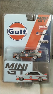 ミニカー MINI GT BMW M3 Gulf MINI GT 314 chase BMW M3 E30 Gulf Livery LHD (have little