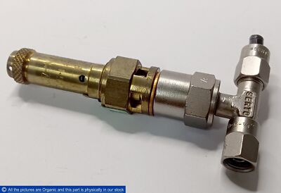 TUV-SV-01-651-7 Safety Brass Valve D/6-0.54 1.0 Bar W/ Serto Steel Reducing Tee 