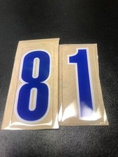 New England Patriots Football Helmet Decals 8 1 Rear Numbers Randy Moss