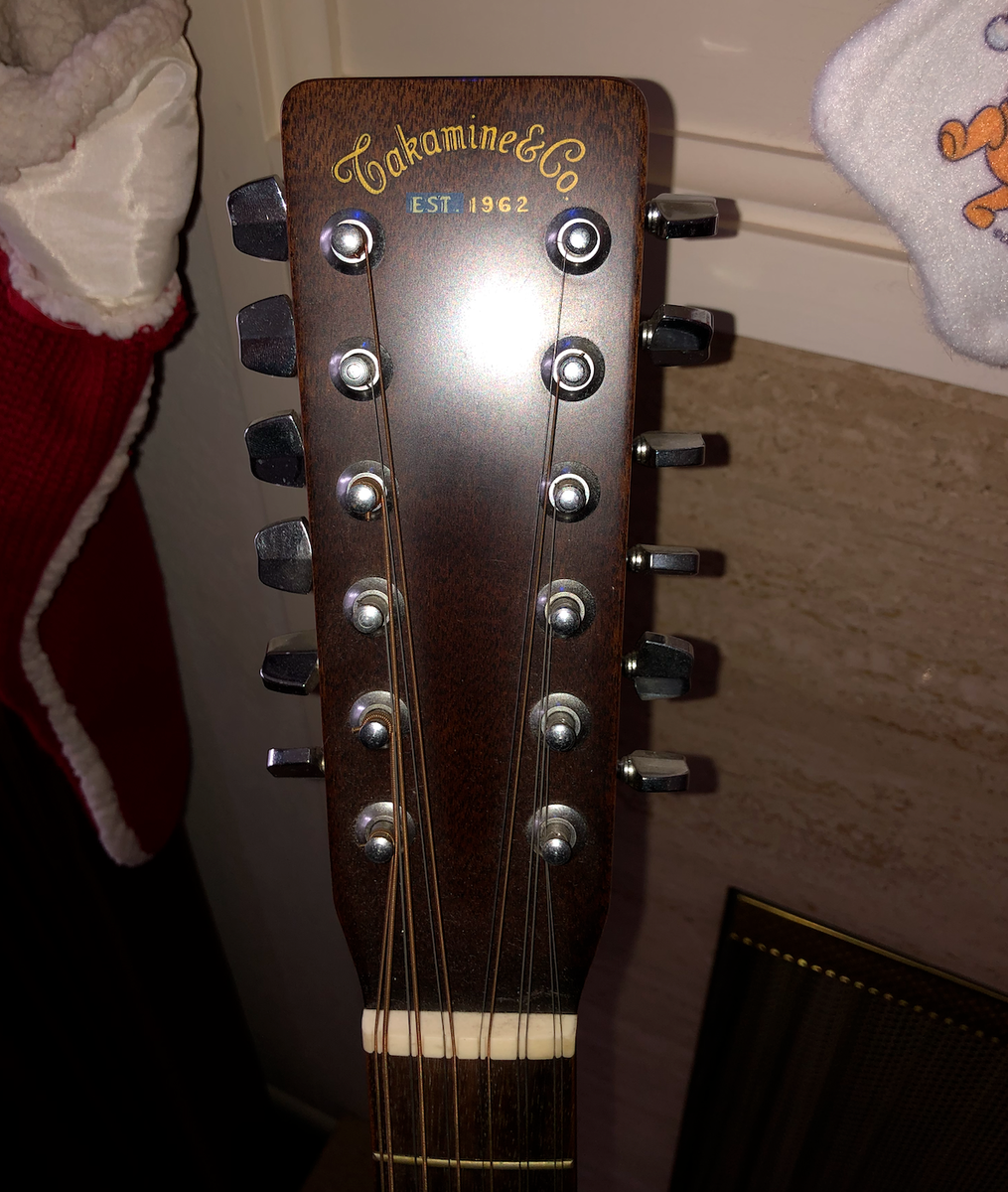 Vintage Guitar Natural Original Hard Shell Case 12 String JAPANESE